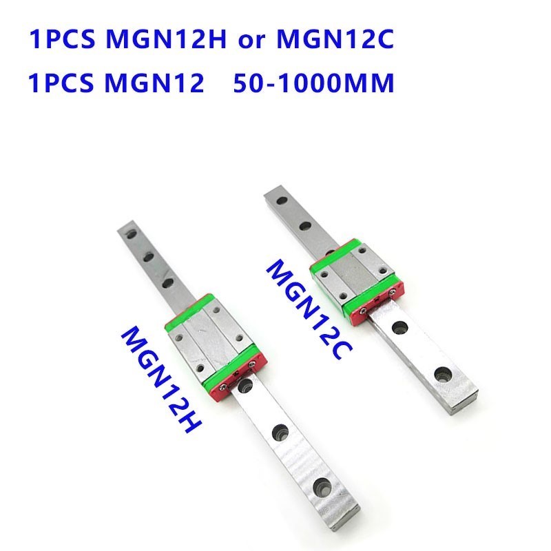 Linear Rail Mgn12H Set - Guia linear de 12mm, trilho mgn12