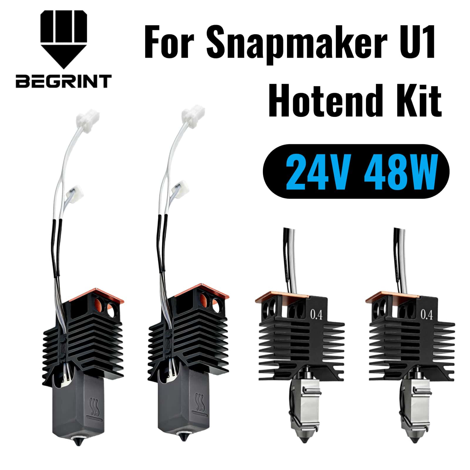 High Flow Ceramic Hotend - Kit de Bloco Cerâmico Hotend 24V