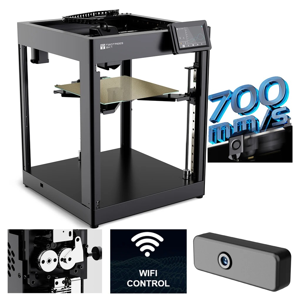 Corexy 3D Printer Kit - Impressora 3D Twotrees SK1 de Alta