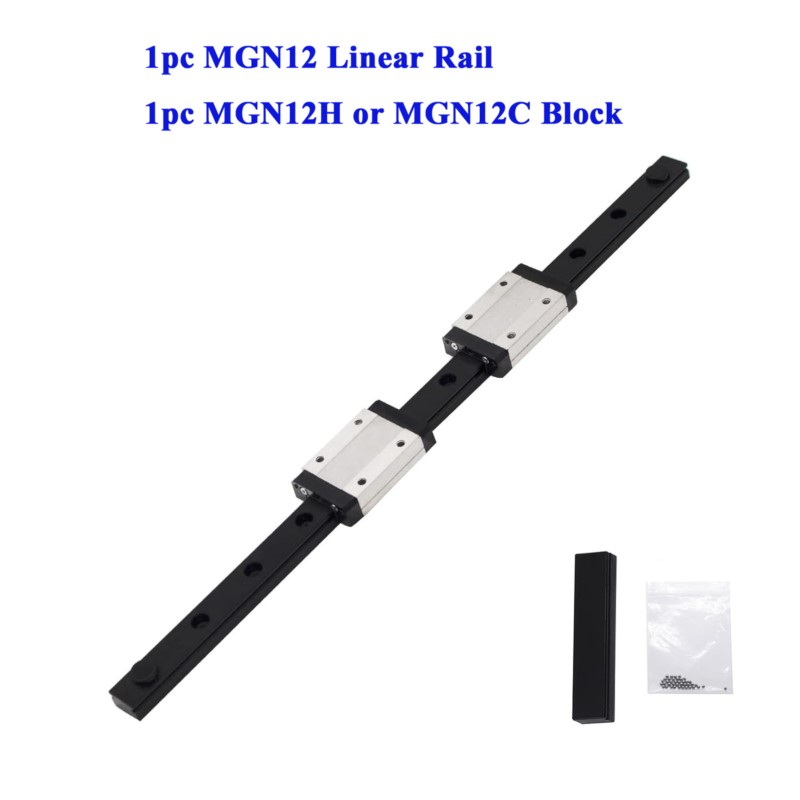 Linear Rail Mgn12H Set - Trilho de guia deslizante linear mgn12