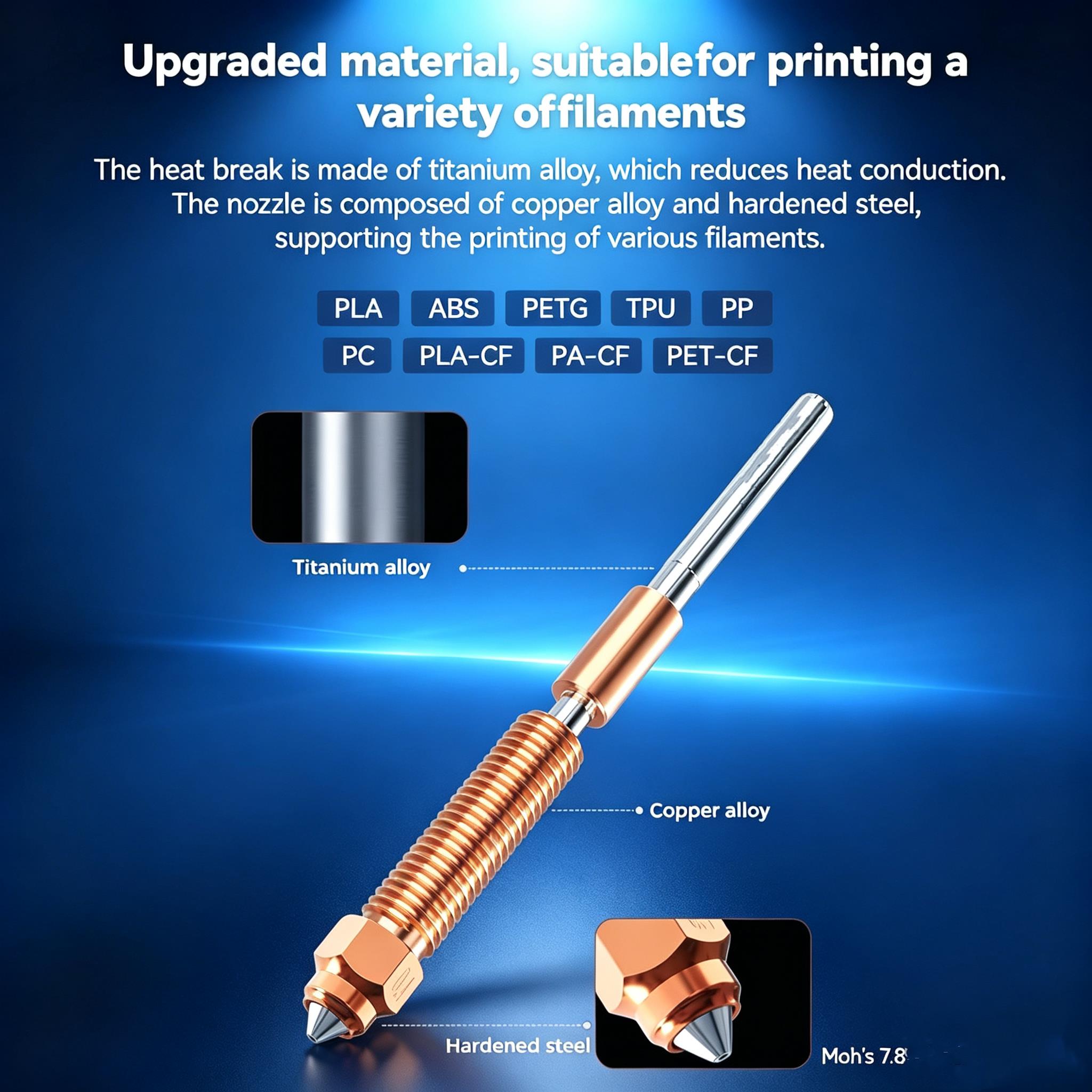 Novo Hotend para Creality K1C  - High Flow Ceramic Hotend avaliação e preço