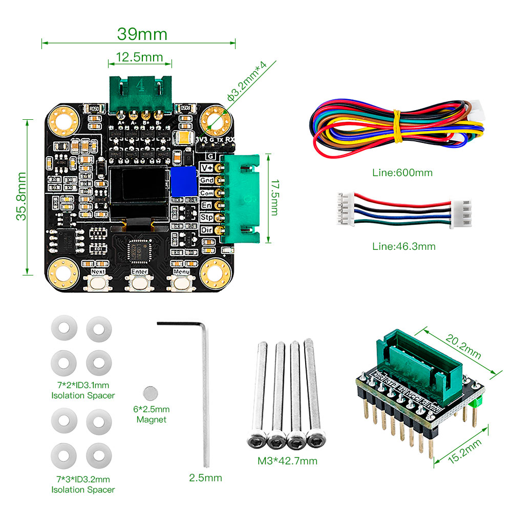 Makerbase MKS SERVO42C PCBA NE - Closed Loop Stepper Motor Nema 17 avaliação e preço