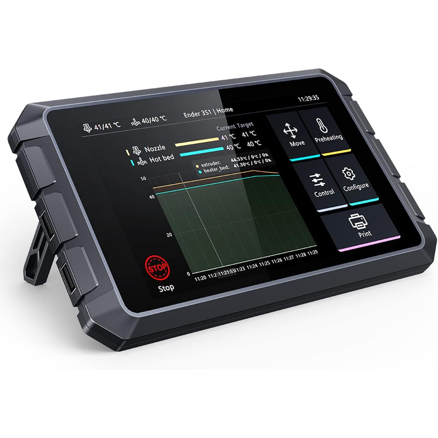 Creality Sonic Pad T800, tela  - Klipper Pad 7 Inch avaliação e preço