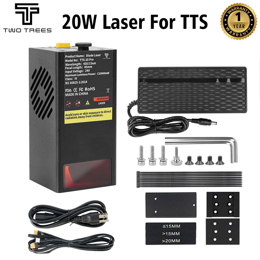 Twotrees 20w módulo laser para - 20W Laser Engraver Module Upgrade avaliação e preço