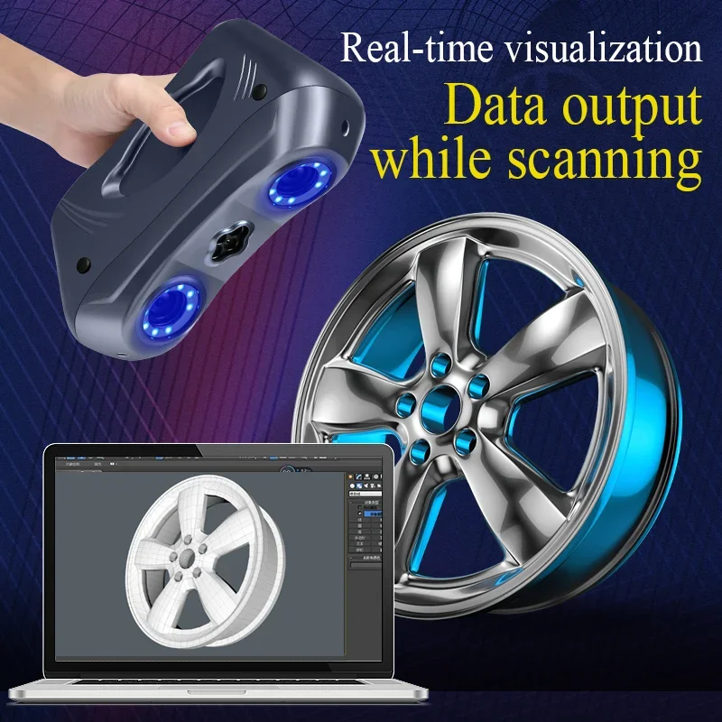 Scanner 3D a Laser Portátil de - Handheld 3D Scanner High Precision avaliação e preço