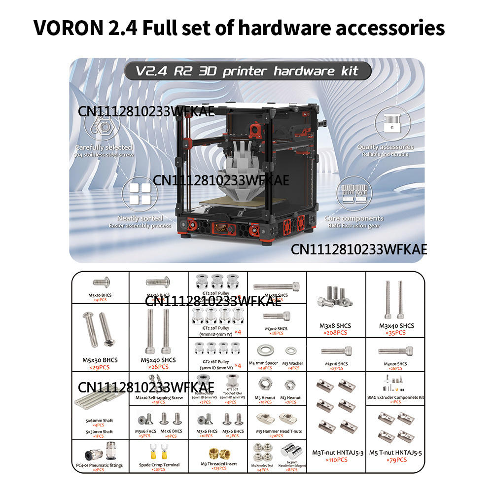 Kit Completo de Parafusos e Po - Voron 2.4 R2 Complete Kit avaliação e preço